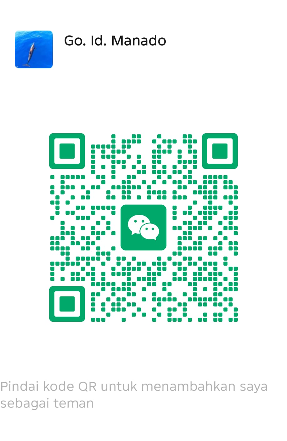 Go.ID Manado WeChat QR Code