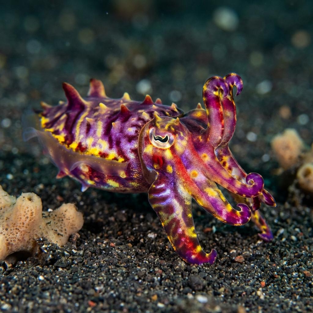 Unusual small marine creatures in Lembeh Strait
